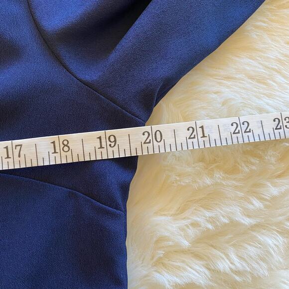 Soft Surroundings Blue V-Neck Split Ruffle Sleeve Tunic XS - Picture 8 of 9